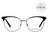 Salvatore Ferragamo Round Eyeglasses SF2166R 718 Black/Light Gold 54mm 2166