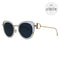 Salvatore Ferragamo Round Sunglasses SF182S 410 Light Gold 50mm 182S
