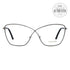 Tom Ford Butterfly Eyeglasses TF5518 014 Silver 57mm 5518