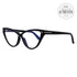 Tom Ford Cateye Blue Blocker Eyeglasses TF5729-B 001 Shiny Black 56mm 5729
