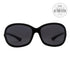 Tom Ford Jennifer Shield Sunglasses TF0008 01D Shiny Black Polarized 61mm 0008