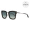 Tom Ford Lara Square Sunglasses TF573 55X Grey Havana/Blue 52mm 573