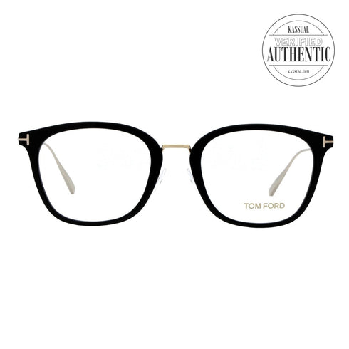 Tom Ford Square Eyeglasses TF5570 001 Black 53mm 5570