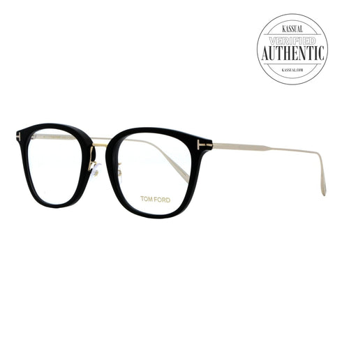 Tom Ford Square Eyeglasses TF5570 001 Black 53mm 5570