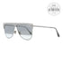 Tom Ford Winter Aviator Sunglasses TF707 18C 18k Silver Plated 62mm 707
