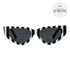 Valentino Cateye Sunglasses VA4063 514187 Black/White Striped 54mm 4063