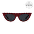 Valentino Oval/Cateye Sunglasses VA4018 511087 Red 52mm 4018