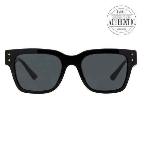 Versace Rectangular Sunglasses VE4421F GB187 Black/Gold 52mm 4421