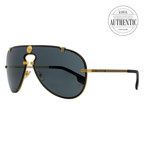 Versace Shield Sunglasses VE2243 100287 Gold 43mm 2243